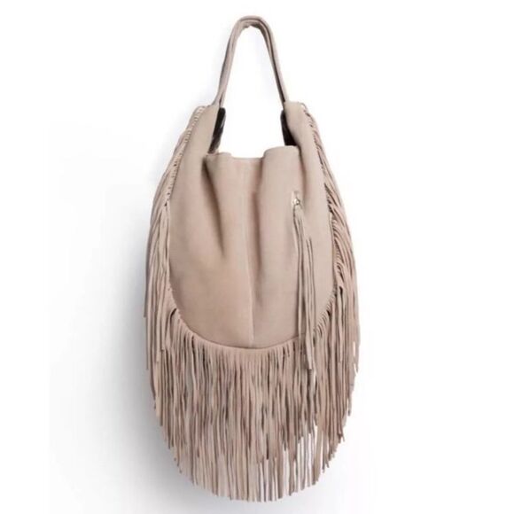 NWT Johnny WasNWTs Elodie Leather Fringe Purse
